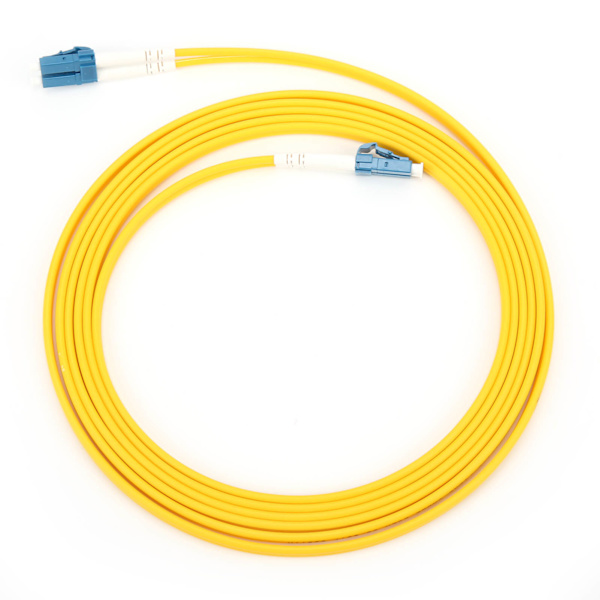 Fiberoptisk patchkabel Kabelbyglingstråd tilbehør LC/UPC‑LC/UPC‑SM‑DX‑3.0‑3M‑PVC