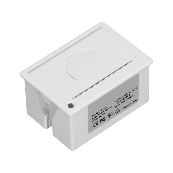 58mm inbyggd termisk skrivare USB RS232 gränssnitt linjetyp skrivmaskin för etikett frakt kvitto