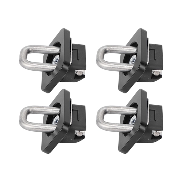 4 stk. ladbindeankre 1000 LBS bærende rustfrit stål erstatning for Chevy Silverado 2007-2021 Sort