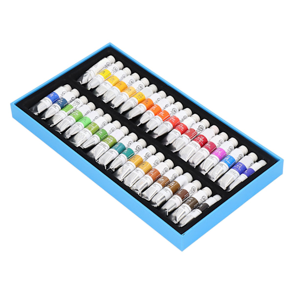 Akvarellfärg tubset 5 ml transparent pigment snabb torkning återanvändbar enkel blandning hög mättnad konst akvarellkit 36 färger