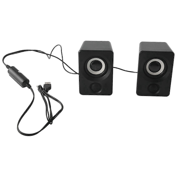 Surround Computerhøjttalere med Stereo USB-kablet Drevet Multimediehøjttaler kompatibel med PC/Laptops/Smart Ph