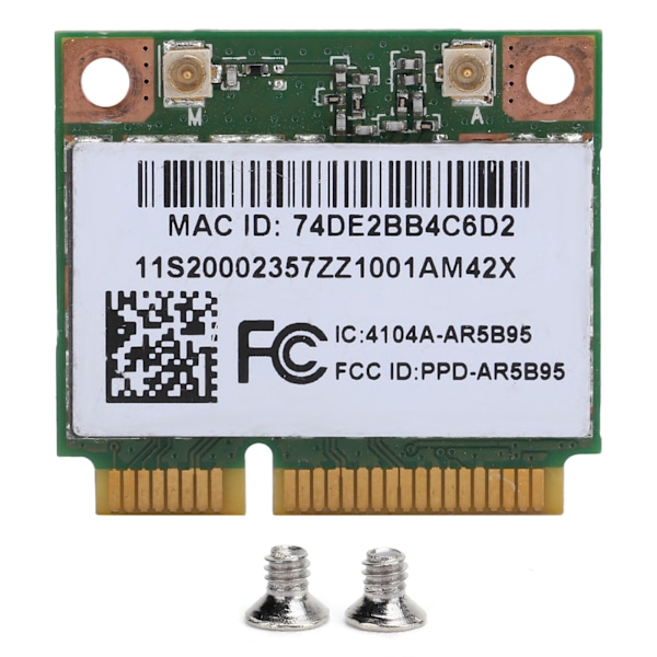 Wireless Network Card for HP Computer 150Mbps 802.11B G/N Half Mini PCI-E Adapter AR5B95