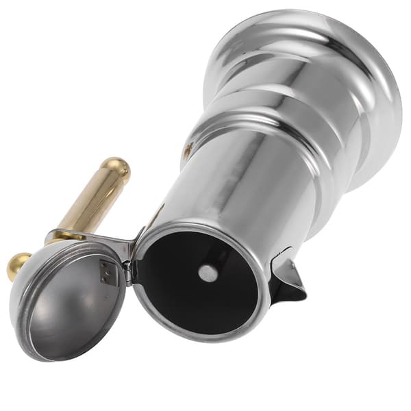 Rustfritt stål Moka Pot kokeplate Espressobrygger med sikkerhetsventil 200 ml
