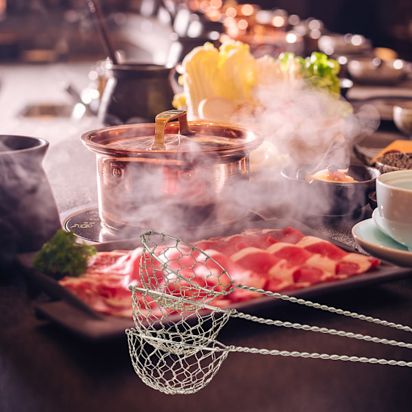 Fondue Sil - Rustfritt Stål Fondue Sil med Langt Håndtak Kjøkken Sil