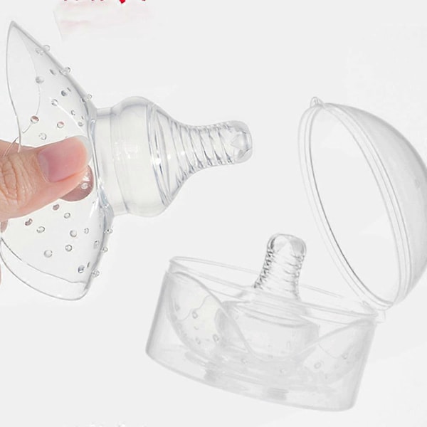 2 st. Bröstvårtsskydd i Silikon för Amning med Förvaringsfodral Supermjuk Gen 1 & Gen 2 Combo