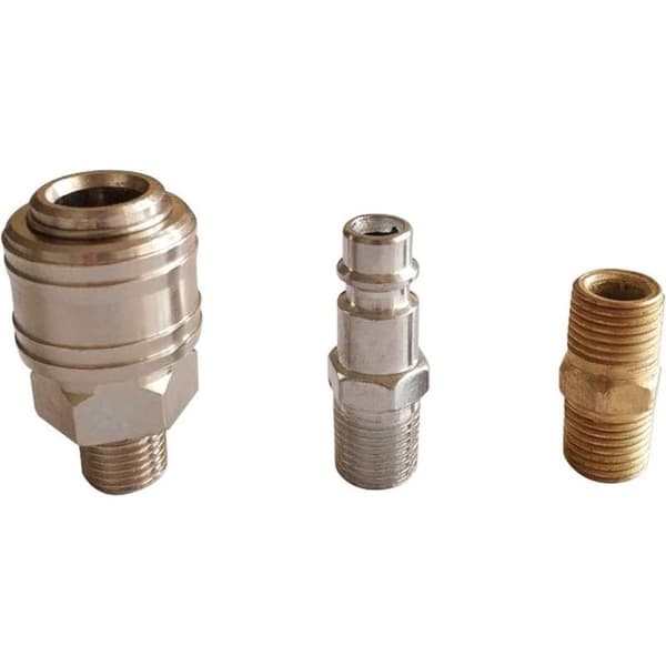 1/4\" Luftkompressor Trykregulator Pneumatisk Trykregulator, Trykreguleringsventil med Fitting 180psi 12bar (Trevejsventil)