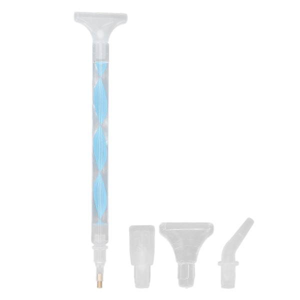Timanttitaidemaalauskynä 5 vaihtokynän pään tekojalokivikärkikynällä Nail ArtBlue