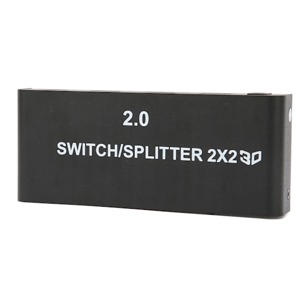 2x2 HD Multimedia Interface Splitter 4K 60Hz 2 In 2 Out Video Switcher för Signalöverföring 100‑240VUK Plug