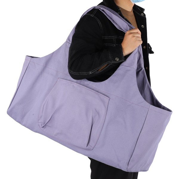 Stor kapacitet Oversized Yogapakke Bagage Fitness Tøj Opbevaring OneShoulder Taske (lilla)