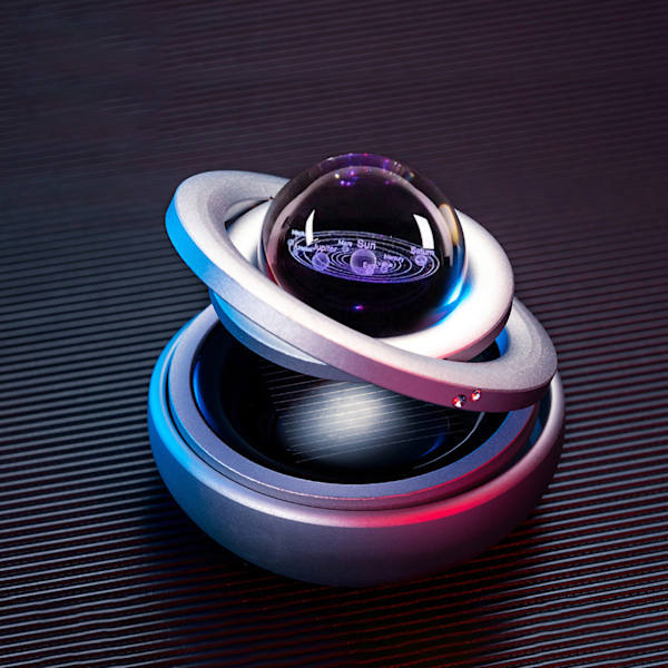 Bilparfymhänge Galaxdesign Långvarig Doft Solenergi Roterande Bil Aromaterapi Diffuser för PresenterGalactics