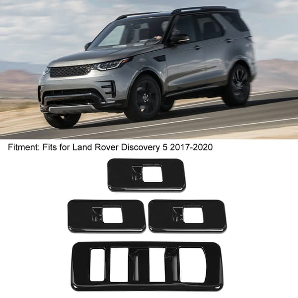 4 stk. vindusbryterpaneldeksel Piano Black passer til Land Rover Discovery 5 2017-2020