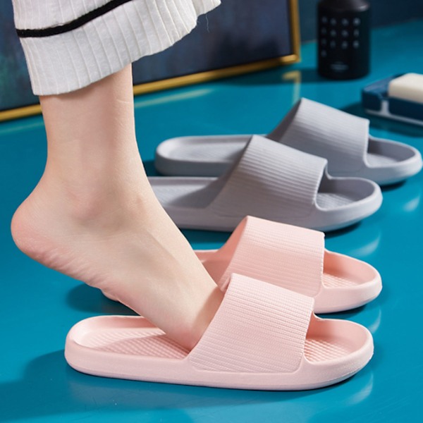 Badtofflor Antihalk Mjuk Tjock Sula Integrerad Lättvikt Hemtofflor Rosa 38 39 (24cm/9.4in)