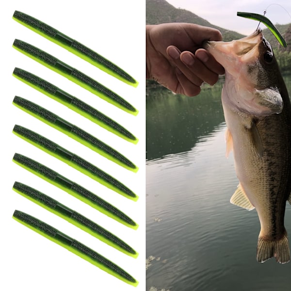 8kpl AR24 10cm/6.5g Pehmeä matokalastussyötti keinotekoinen elävä simulaatioviehe lisävaruste #1