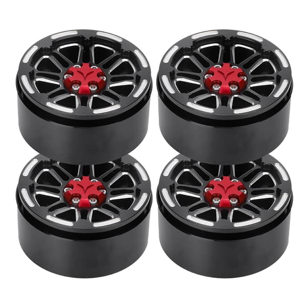 4 stk. professionel CNC metalfælg RC tilbehør passer til 1/10 RC Crawler 1,9 tommer