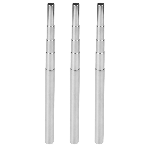 3 stk 304 rustfritt stål utendørs bærbar mini strekk blåsepipe blåselampe for camping grill stor størrelse