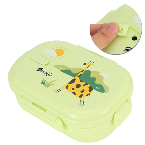 Isolert matboks lekkasjesikker rustfritt stål Bento-boks japansk matbeholder for barn (grønn)