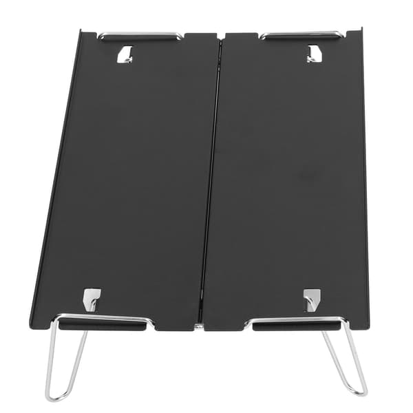 Sammenleggbart campingbord Utendørs bærbart aluminiumslegering Ultralett mini sammenleggbart bord Multifunksjonelt campingbord Svart