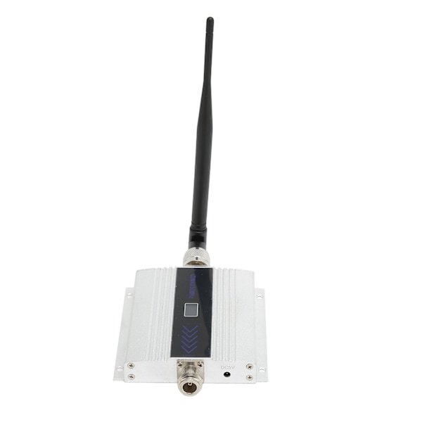 Mobil repeater for CDMA 850MHz mobiltelefon signal repeater booster forsterker extender 100V til 240V sølv EU-plugg