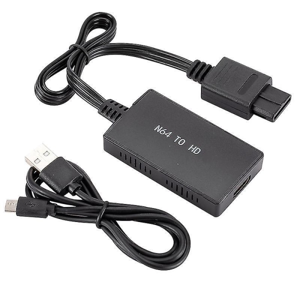 Bærbar N64 til HDMI-adapter til Nintendo 64/SNES/NGC/S - HDMI-kompatibel adapter