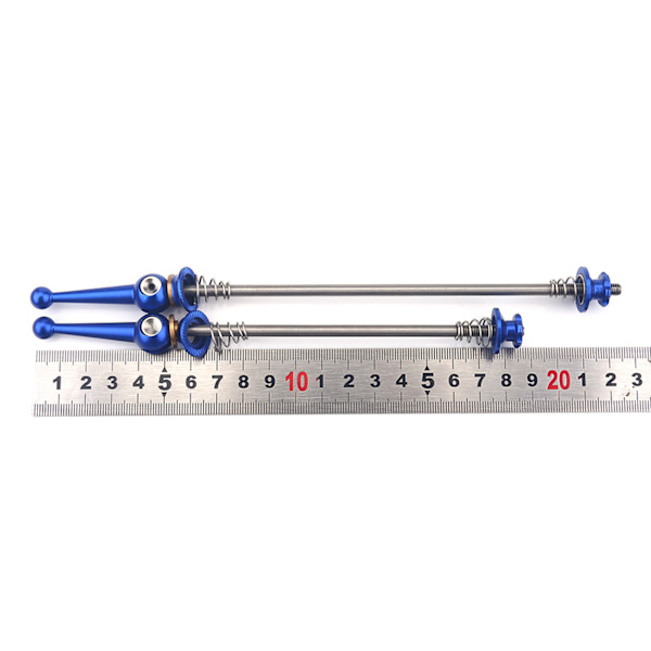 2 stk. Ultralette Titanium Alloy Hurtigudløserspyd Cykel Udskiftning Reparationsdele (Blå)