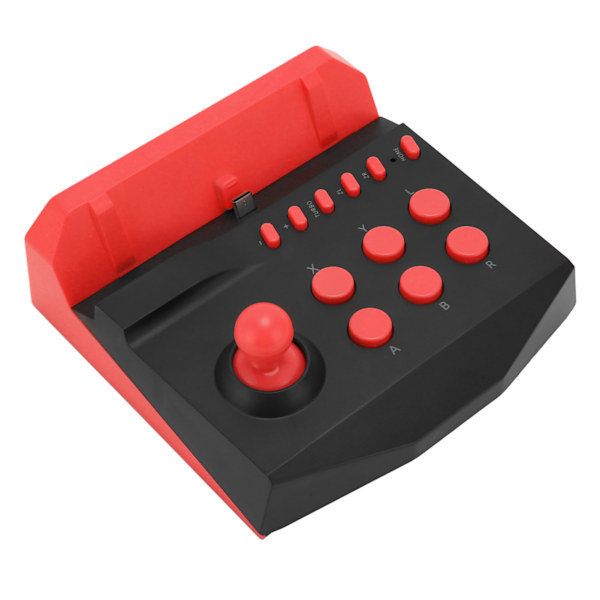 Arcade-peliohjain, Plug and Play -taisteluohjain räjähdysfunktiolla Switch Litelle, musta-punainen