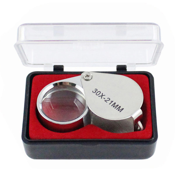 Lommel Lup 30x 21mm Juweliers Oog Vergrootglas Vergrootglas voor Sieraden Rotsen Postzegels Munten Horloges