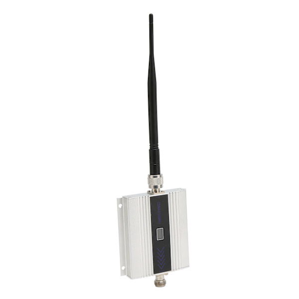 Mobil repeater for CDMA 850MHz mobiltelefon signal repeater booster forsterker extender 100V til 240V sølv EU-plugg