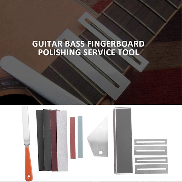13st Gitarr Luthier Verktyg Gitarrband Fil Gitarrband Nivelleringsbalk