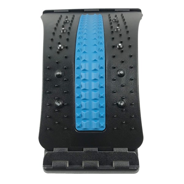 Ryggmassagebräda Justerbar nivå Lumbar Back Cracker Bårbräda Spine Deck 3 Level Blue and Black