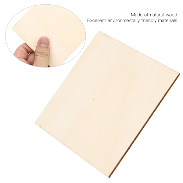 50 kpl DIY-puulevyä askarteluun, lasten piirustustarvikkeita, käsintehtyjä askarteluja jouluksi (10 cm (50 kpl))