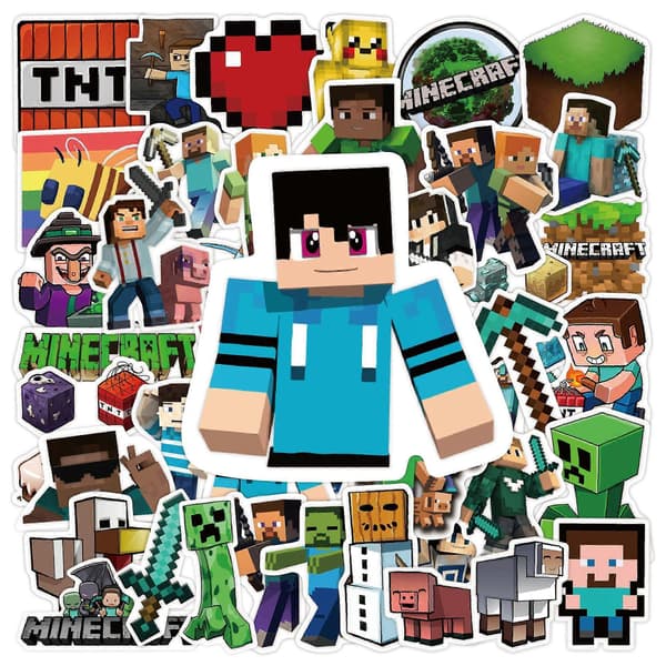 50 pcs Minecraft Cartoon Stickers