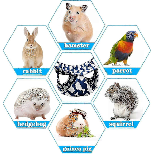 Dobbeltlags hengekøye for kjæledyrbur, hengende sengbur for små dyr, mykt kjæledyrtilbehør for marsvin, papegøye, ilder, ekorn, hamster, rotte