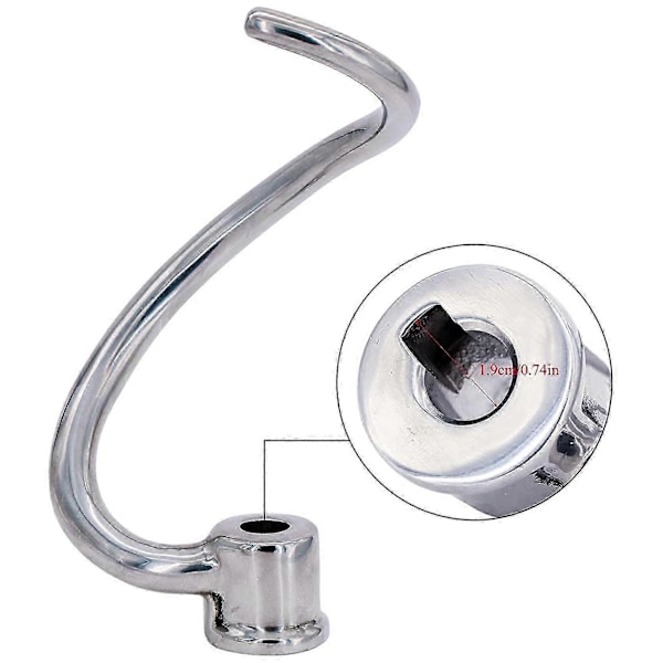 7 Quart Dejkrog Udskiftning kompatibel med KitchenAid KSM7990 KSM7581 Røremaskine - Rustfrit Stål