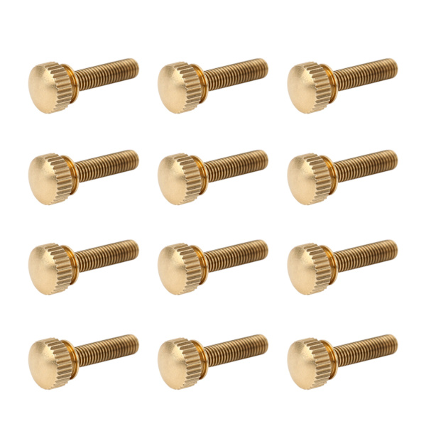 50 kpl litteät uurretut peukaloruuvit, pyöreä pää, puhdas kupari, luistamattomat teollisuustarvikkeet (M5 x 20 mm)