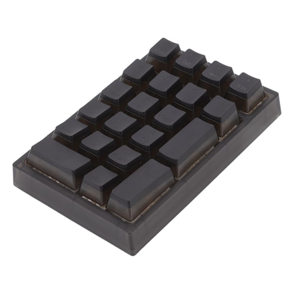 21 taster numerisk tastatur RGB bakgrunnsbelyst ergonomisk lite mekanisk numerisk numerisk tastatur for bærbar datamaskin Svart