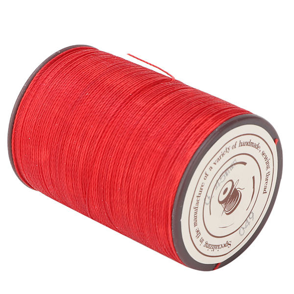 0,45 mm lädersömnadsvaxsnöre 160m/rulle Handarbete Stickning Hantverksvaxtråd Röd Red