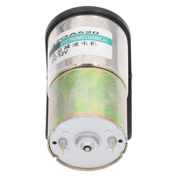 DC-snäckväxelmotor, mikroborstad, självlåsande, industriell elmotor i aluminiumlegering, 12 V, 10 W, med hållare, 0–50 varv/min