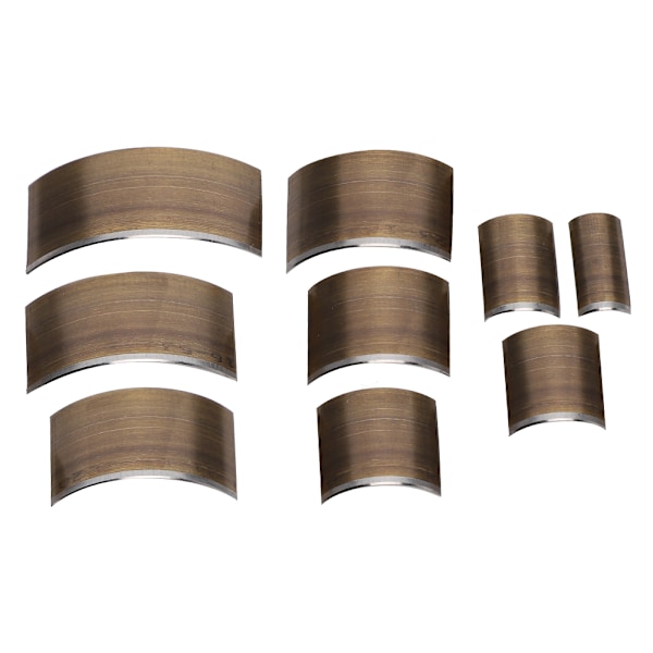 Läder V-formad stans DIY-verktyg Svanskapad stans Rund bältesperforerad tillbehörsuppsättning 9 x A30 Grund Semicircle