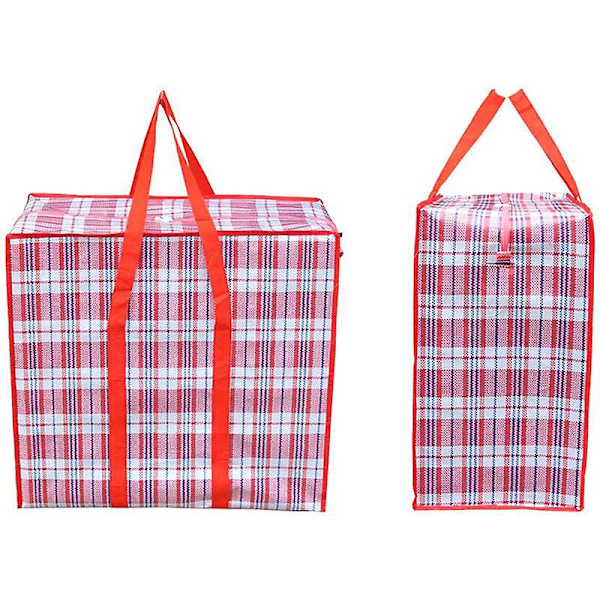 Stor Opbevaringspose med Holdbar Lynlås, Opbevaringspose, Flyttepose, Vandafvisende, Bærepose, Campingpose til Tøj, Sengetøj, Dyne, Pude