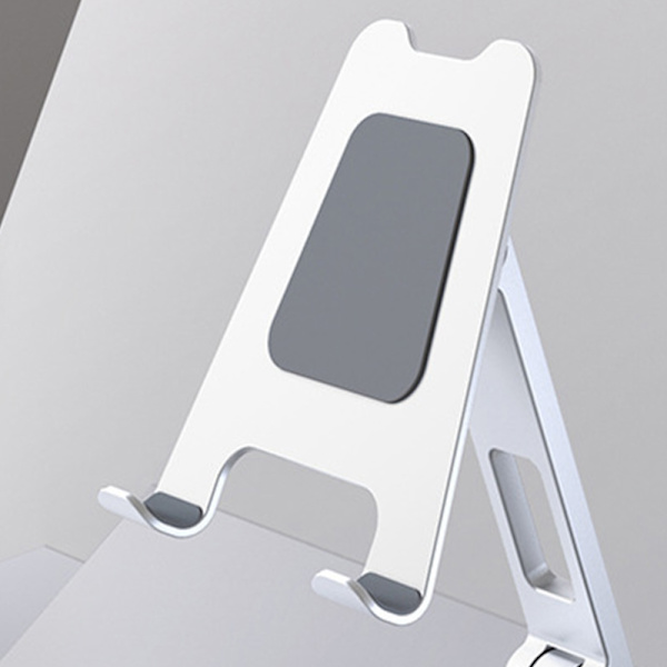 Telefonhållare Fällbar surfplatta hållare Aluminiumlegering Skrivbord Bärbar för hemmakontor Grå