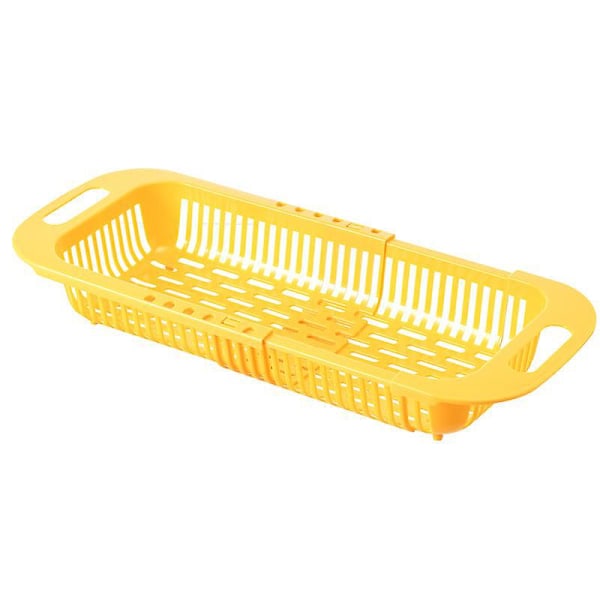 Justerbar över disk-sil för frukt och grönsaker (Gul)