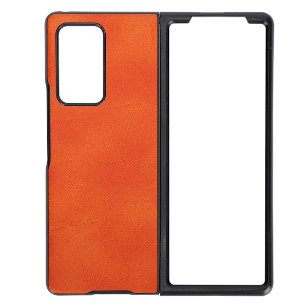 Läderfodral för Samsung Galaxy Z Fold 2 mobiltelefon Anti Fall skyddsfodral Orange