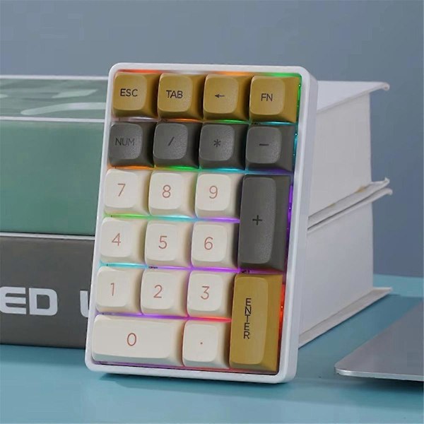 Mini Tangentbord 2.4G Trådlös Numerisk Knappsats Mekanisk Numerisk Knappsats A