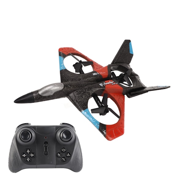 RC-lentokone LED-lampulla 2.4GHZ Super Remote Glider pojille ja tytöille Syntymäpäivälahjat Punainen Yksi akku
