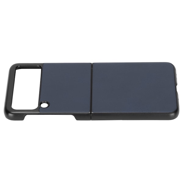 Læder Hard Case til Samsung Galaxy Z Flip 3 Mobiltelefon Stødsikker Anti-Scratch Cover Blå
