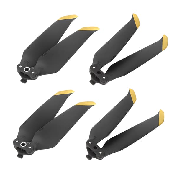 4 stk. Propel Lav Støj Hurtig Udløsning Propeller Tilbehør Passer til Mavic AIR 2 Drone Sort Guld Kant
