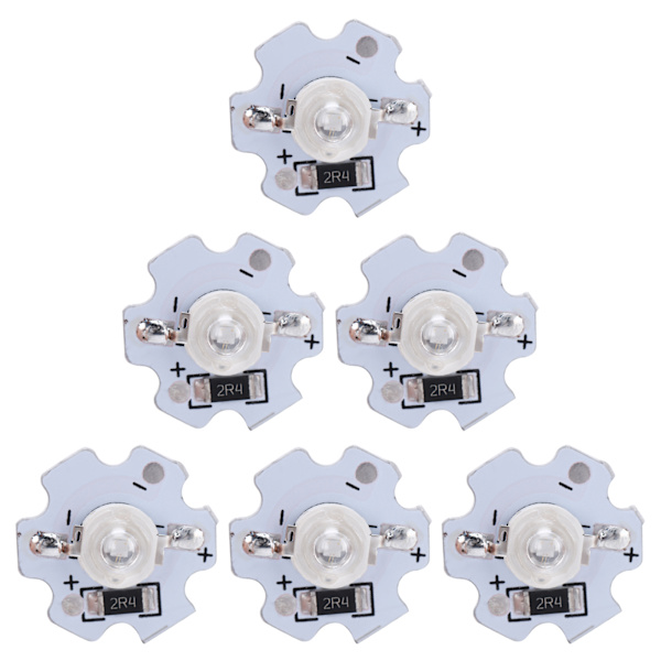25 st 5V LED-chips 200LM 3W LED-lampor med hög effekt för DIY-belysningsarmaturer UV-ljus 395-400NM