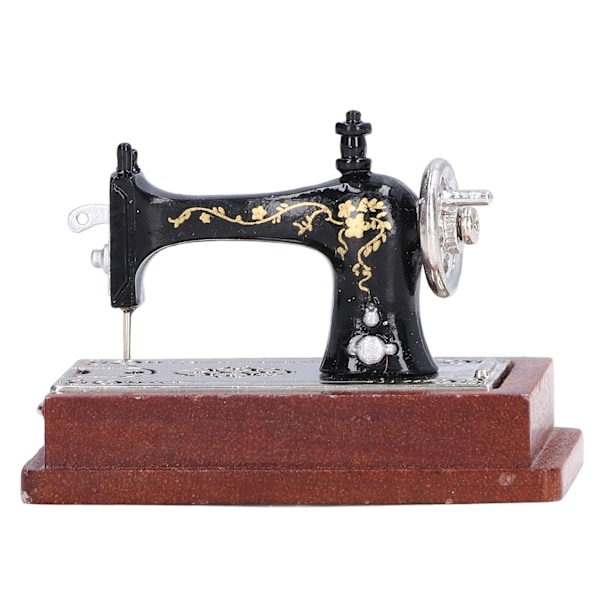 Dollhouse Sewing Machine 1:12 Miniature Retro Dollhouse Sewing Machine Home Life Scene Gift for Dollhouse Ornament