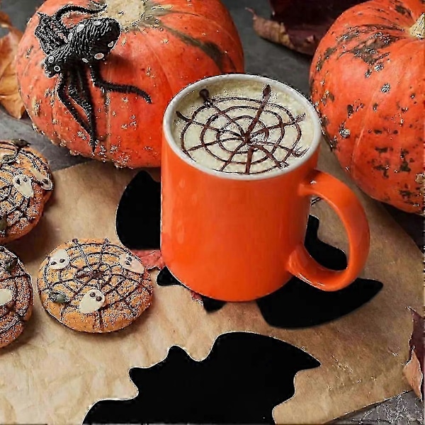 Lepakkoaluset Halloween Pöytäaluset Liukumattomat Kupinaluset Lämmönkestävät Pöytäkoristeet Kotiin Keittiöön