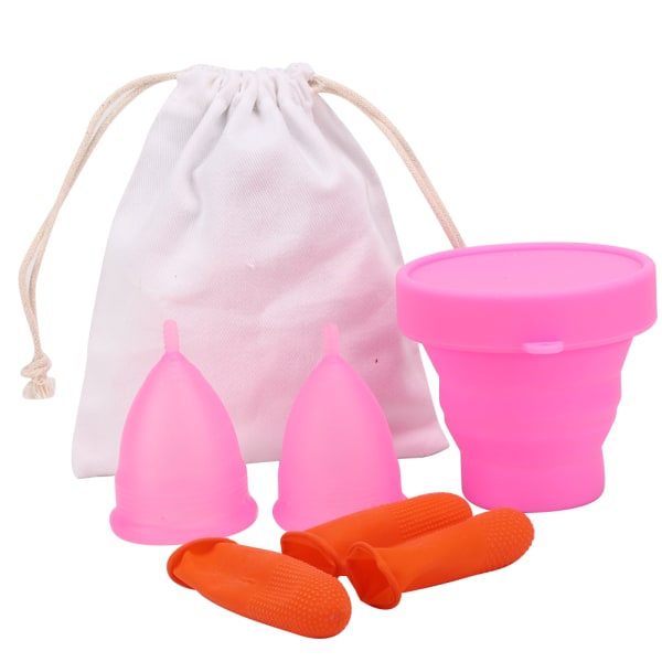Silikon Menstruasjonskopp Feminin Dame Kvinner Hygiene Mens Silikonkopp
